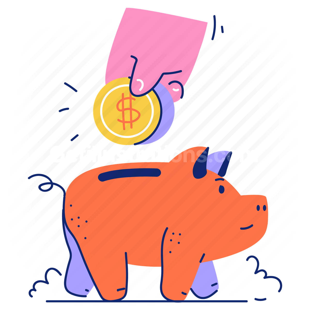 piggy bank, savings, cash, coin, dollar